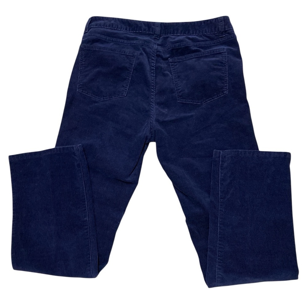 Talbots 10P Dark Blue Curvy Corduroy Straight Leg Pants. - Picture 2 of 11